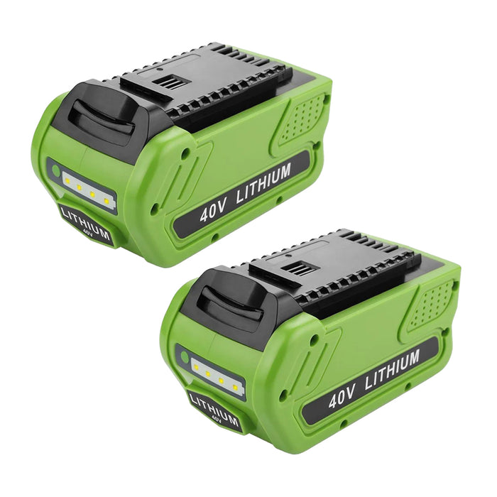 For GreenWorks 40V 6.0Ah Battery Replacement | Lithium Battery 29472 29462 Battery For GreenWorks 40V G-MAX Power Tools (Not for Gen1) 2Pack
