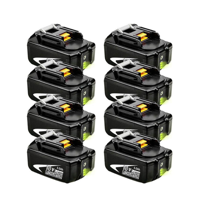 For Makita 18V Battery 5Ah Replacement | BL1850 Li-ion Batteries 8 Pack