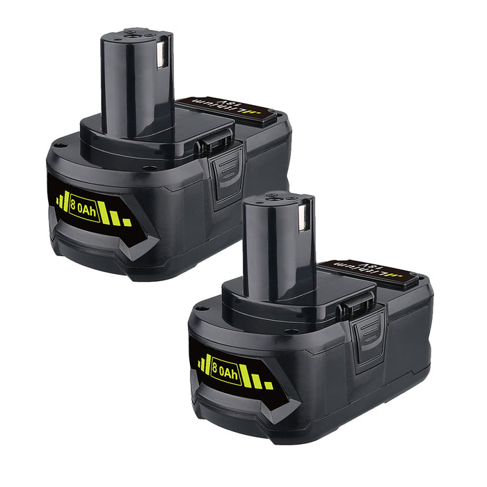 For Ryobi 18V Battery 8.0Ah Replacement | P108 Battery 2Pack- B2G2