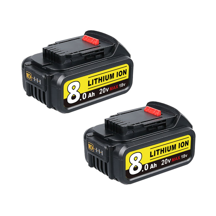 For Dewalt 18V XR Battery 8.0Ah Replacement | DCB184 Battery 2Pack- B2G2