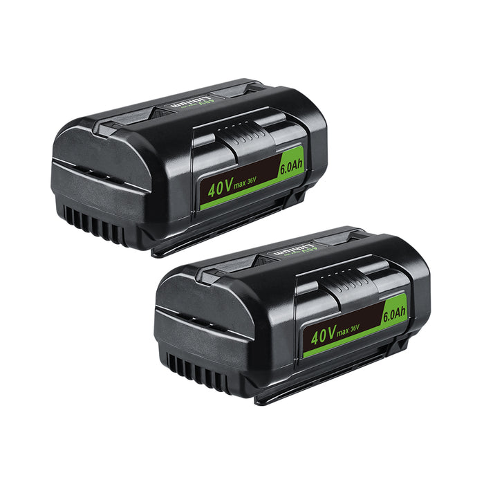6.0Ah 40V/36V MAX Lithium OP4026 Battery 2 Pack Compatible with Ryobi 40V Battery with LED Indicator