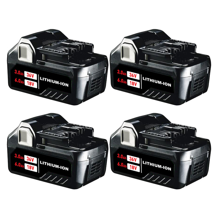X4 18V/36V 6.0Ah Lithium-ion Replacement Battery for Metabo HPT(Hitachi)MultiVolt Battery / 371751M 372121M BSL36A18 BSL36B18