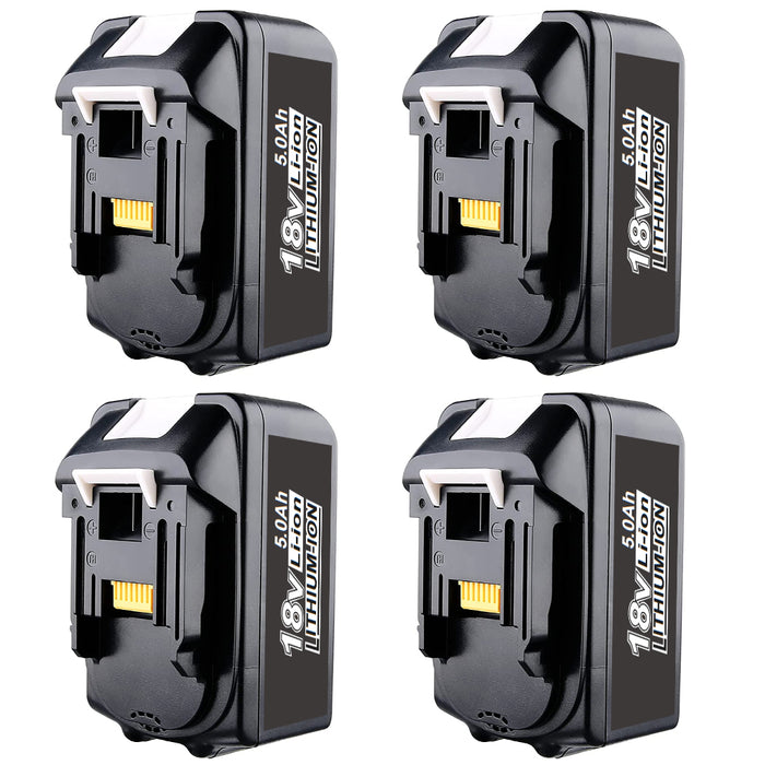 For Makita 18V Battery 5Ah Replacement | BL1850 Li-ion Batteries 4 Pack