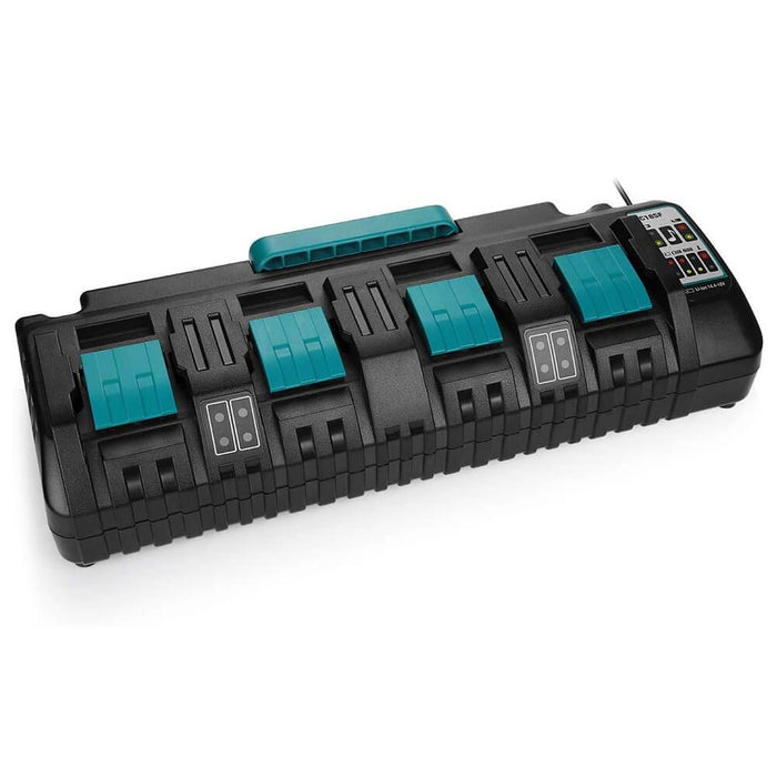 4-port 18V lithium-ion charger DC18SF for Makita 14.4V-18V lithium battery BL1890B BL1860 BL1850B BL1430