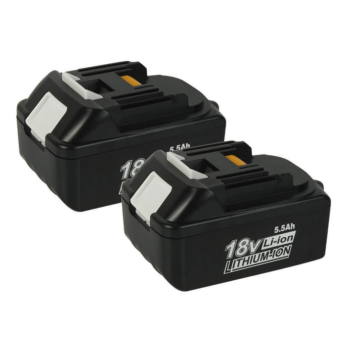 For Makita 18V Battery 5.5Ah Replacement | BL1850 Li-ion Batteries 2 Pack (New Tech)