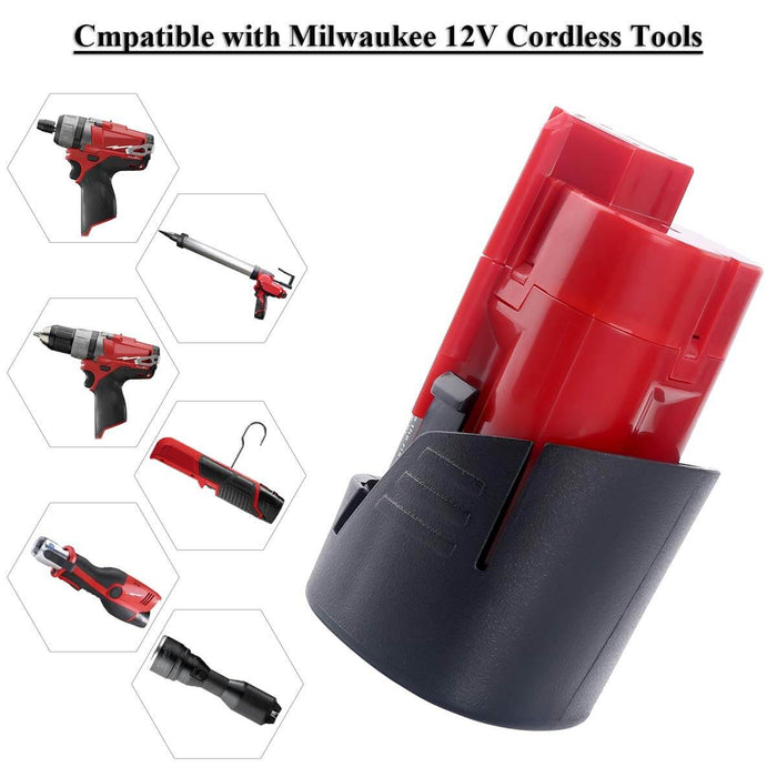 For Milwaukee M 12 Battery 3.5Ah Replacement | M 12B Battery 2 Pack