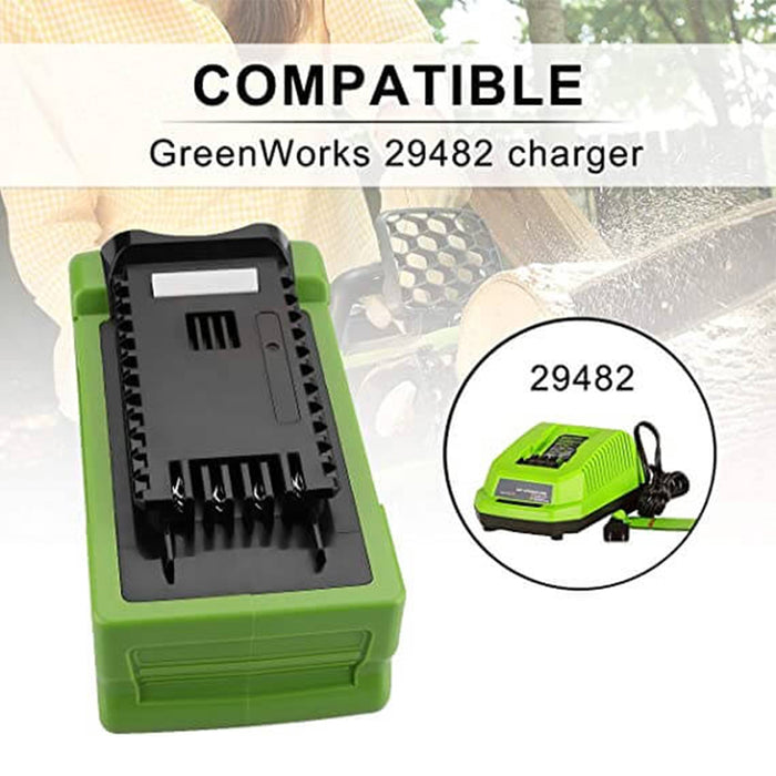 For GreenWorks 40V 8.0Ah Battery Replacement | Lithium Battery 29472 29462 Battery For GreenWorks 40V G-MAX Power Tools (Not for Gen1)