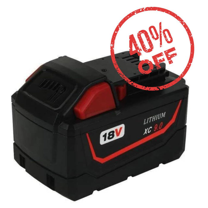 For Milwaukee 18V Battery 9.0Ah Replacement |  M 18 Battery