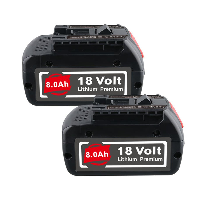 For Bosch 18V Battery 8Ah Replacement | BAT610G Battery 2Pack -B2G2