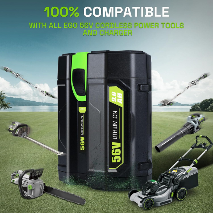 For EGO Battery 56V 9.0Ah | Compatible with All Power 56V EGO Power+ Tools