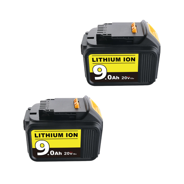 For DeWalt XR Battery 18V/20V 9Ah | DCB200 Replacement Battery 2 pack