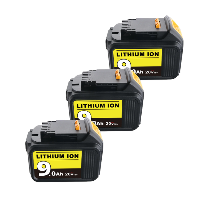 For DeWalt XR Battery 18V/20V 9Ah | DCB200 Replacement Battery 3packs