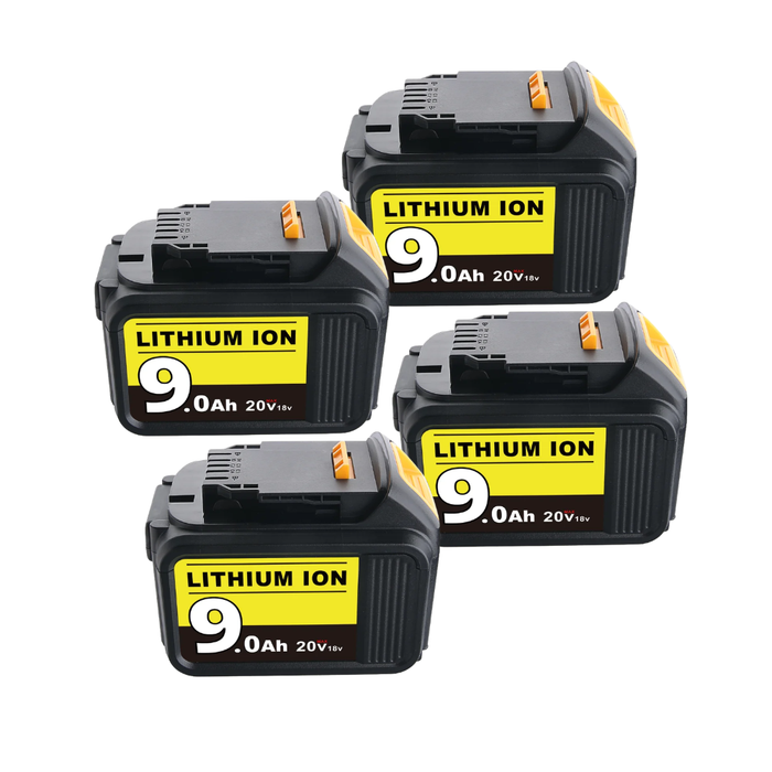 For DeWalt XR Battery 18V/20V 9Ah | DCB200 Replacement Battery 4 pack