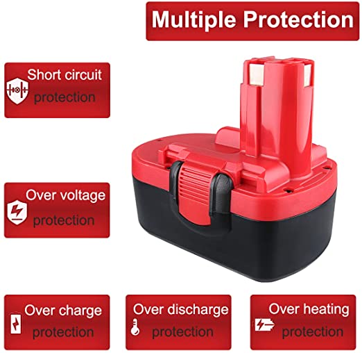 For Bosch 18V Battery 4.6Ah Replacement | BAT181 Ni-MH Battery