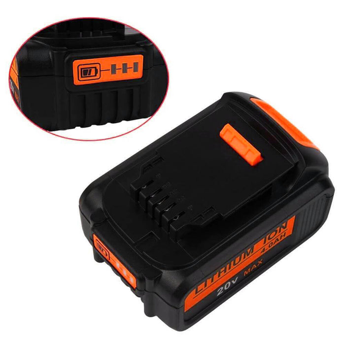 DCB115 Charger for Dewalt 18V & 12V Li-Ion Replacement Battery  &Dewalt 18V XR Battery 4Ah Replacement | DCB184 Lithium Ion Battery