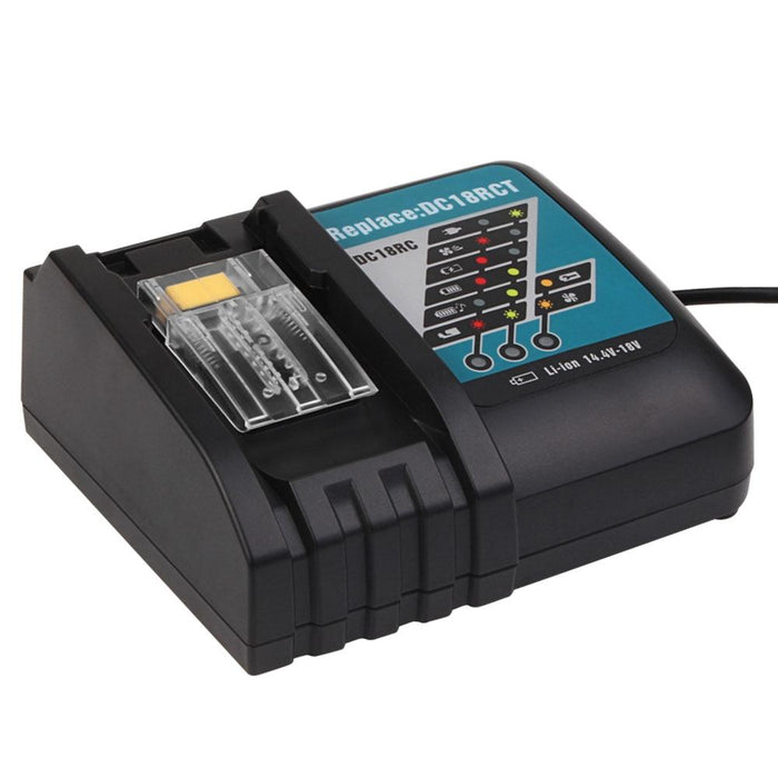 For Makita Replacement Battery Charger 14.4V-18V Li-ion Battery Charger | 6A DC18RC Rapid Charger