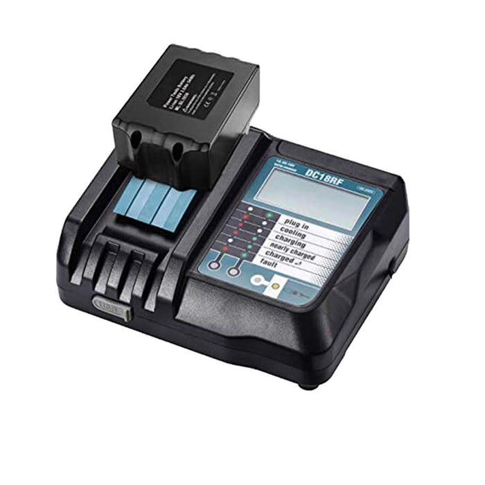 BL1850 5Ah & For Makita DC18RF/RC Li-ion Rapid Replacement Battery Charger | 14.4V-18V with Digital Display