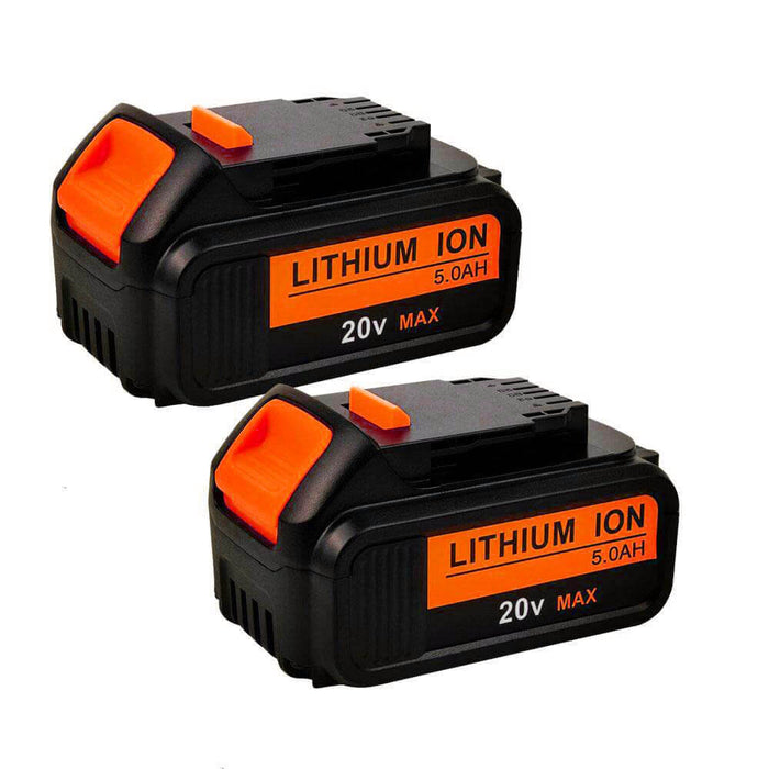 For Dewalt 18V XR Battery 5Ah Replacement | DCB184 Lithium Batteries 2 Pack