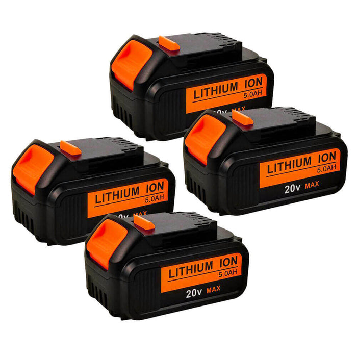 For Dewalt 18V XR Battery 5Ah Replacement | DCB184 Battery 4 Pack