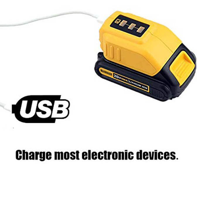 for-dewalt-dcb090-usb-charger-yellow