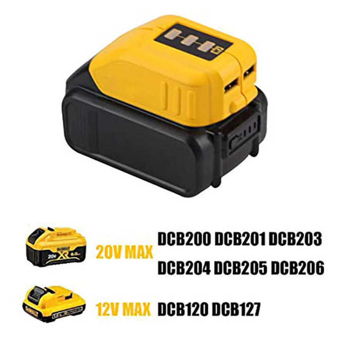 for-dewalt-dcb090-usb-charger-12V