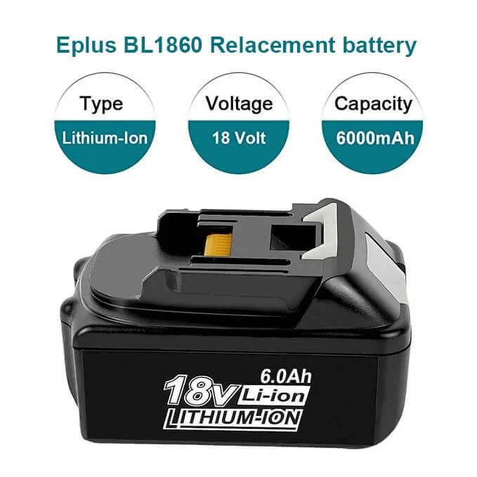 For Makita 18V Battery 6Ah Replacement | BL1860 Batteries 2 Pack