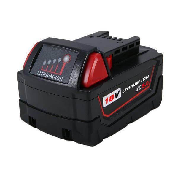 For Milwaukee 18V Battery 5Ah Replacement | M 18 Batteries 3 Pack +3 free holders